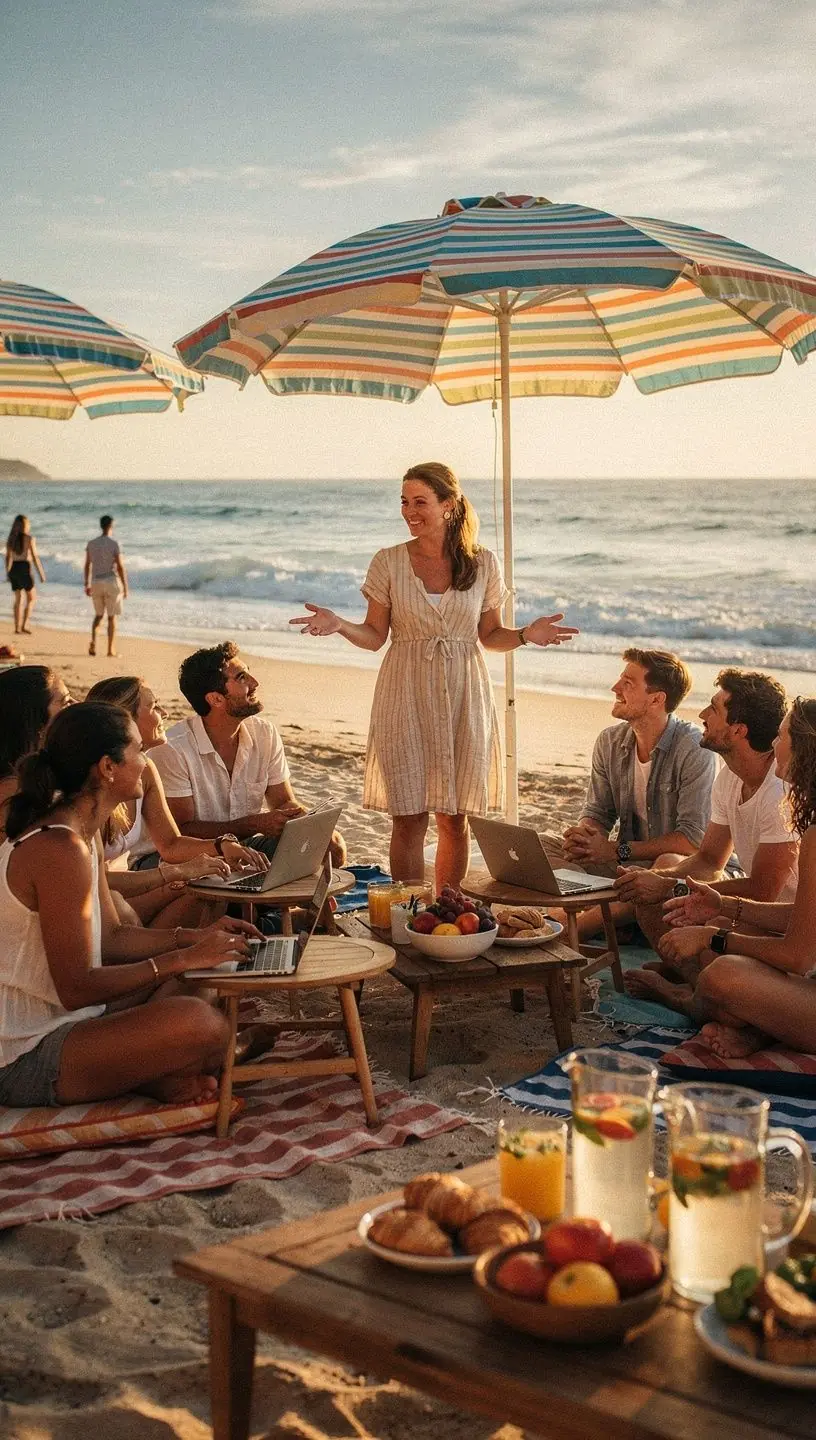 Organized workspace with productivity tools and structure.