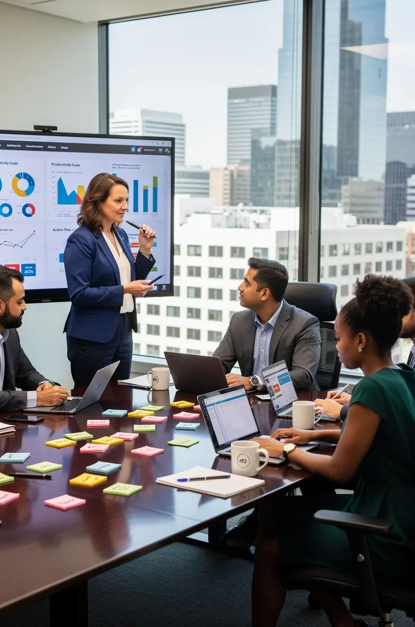 Professional team collaboration